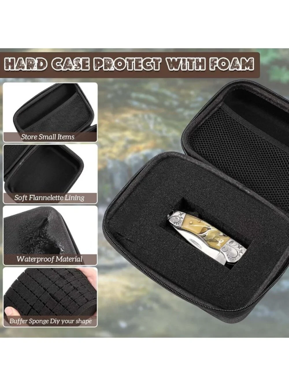 Customizable Foam EVA Hard Case - Shockproof Protective Carrying Case for